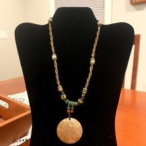 Cookie Lee Acrylic shell necklace